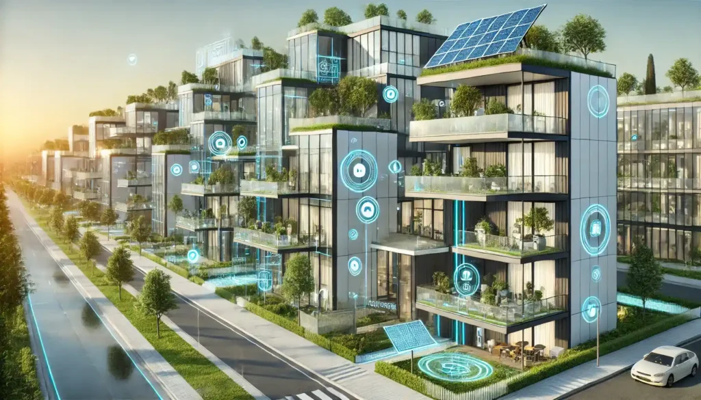 Jasper-Gementiza-A-futuristic-residential-neighborhood-showcasing-sleek-modern-homes-and-innovative-construction-techniques.