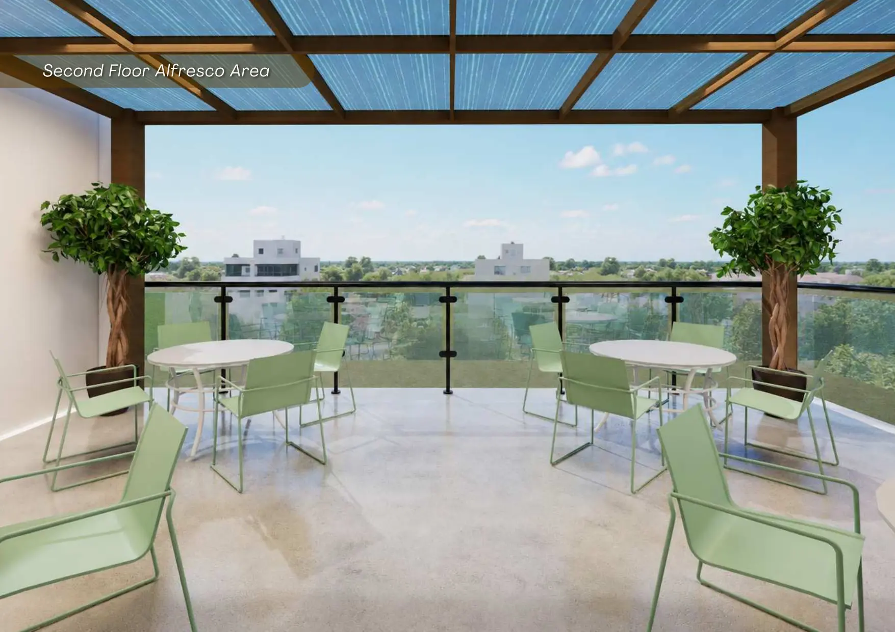 Happi Brew Main second floor alfresco outdoor terrace concept design, Marawi City