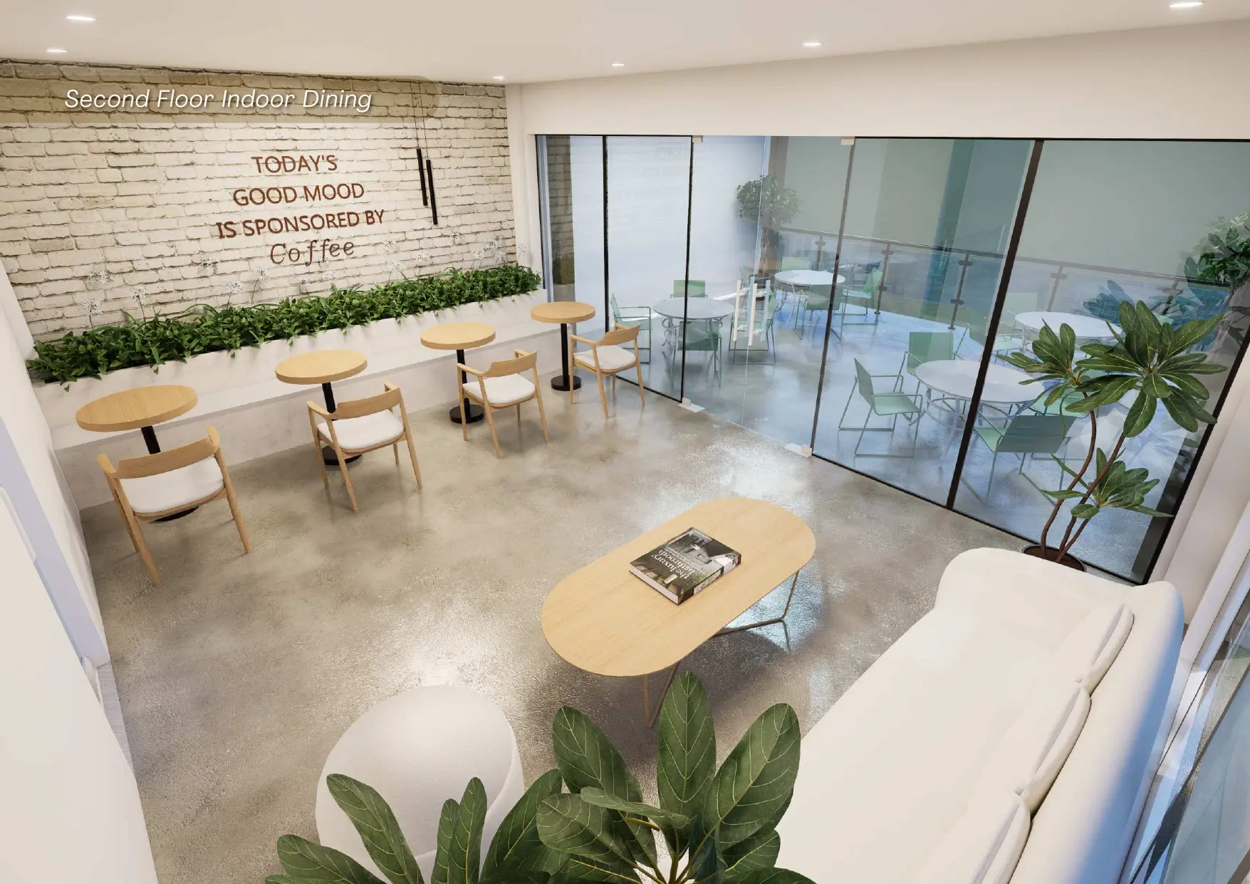 Happi Brew Main second floor indoor dining interior concept design view 1, Marawi City